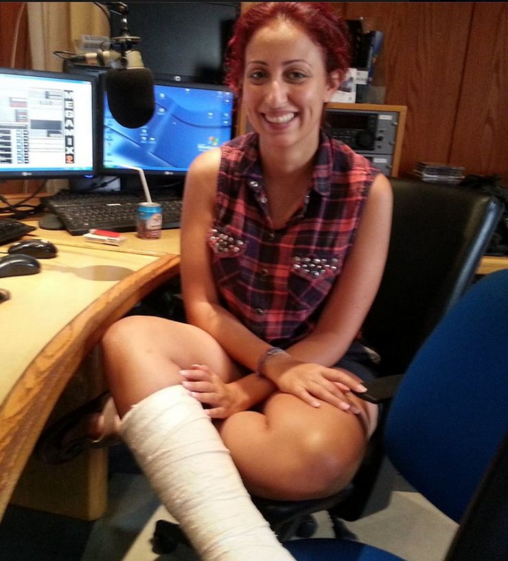 Γεωργία Αναστασίου: Έκανε εκπομπή με γύψο στο πόδι