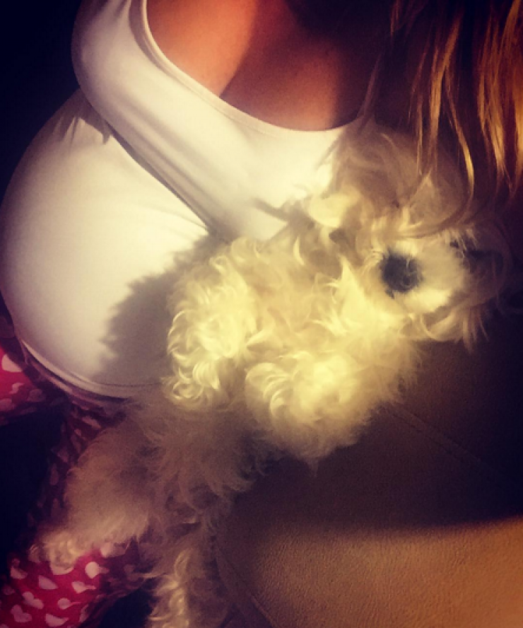 Η σύντροφος επώνυμου Έλληνα μπήκε στον έβδομο μήνα και μας δείχνει τη φουσκωμένη της κοιλίτσα!