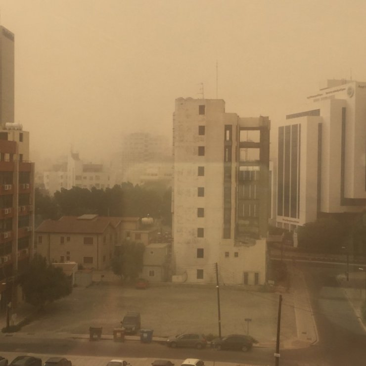  Aυξημένη η σκόνη στην ατμόσφαιρα