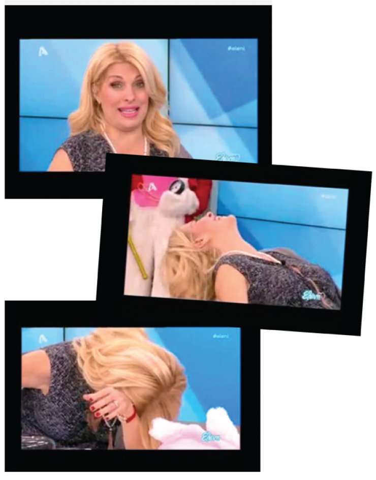 Ελένη Μενεγάκη: Έπεσε κάτω από τα γέλια, γιατί…