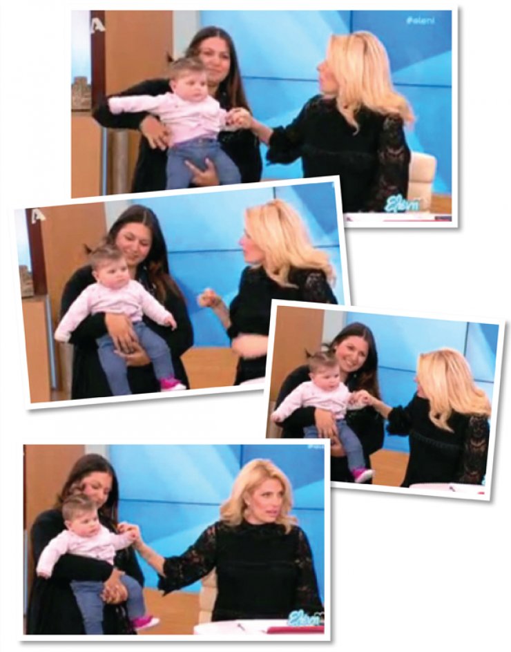 "Έλιωσε" η Ελένη Μενεγάκη μόλις είδε τη μπέμπα