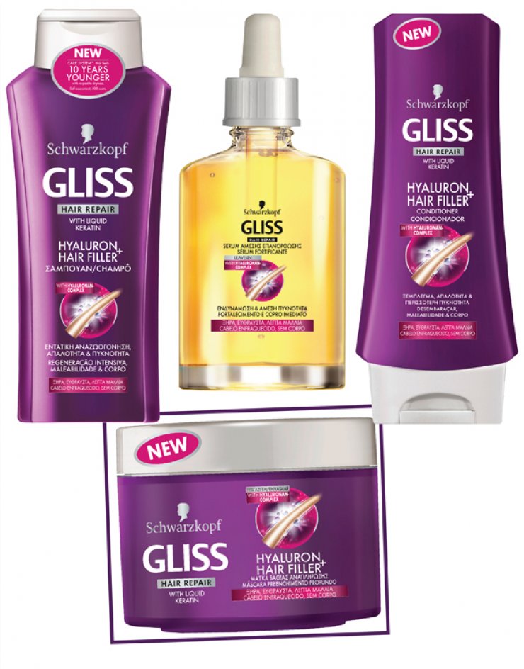 Το Gliss λανσάρει τη νέα σειρά Gliss Hyaluron Hair Filler+