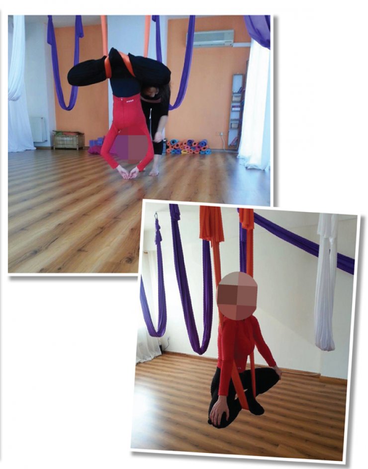 Ποια Κύπρια παρουσιάστρια κάνει aerial yoga;