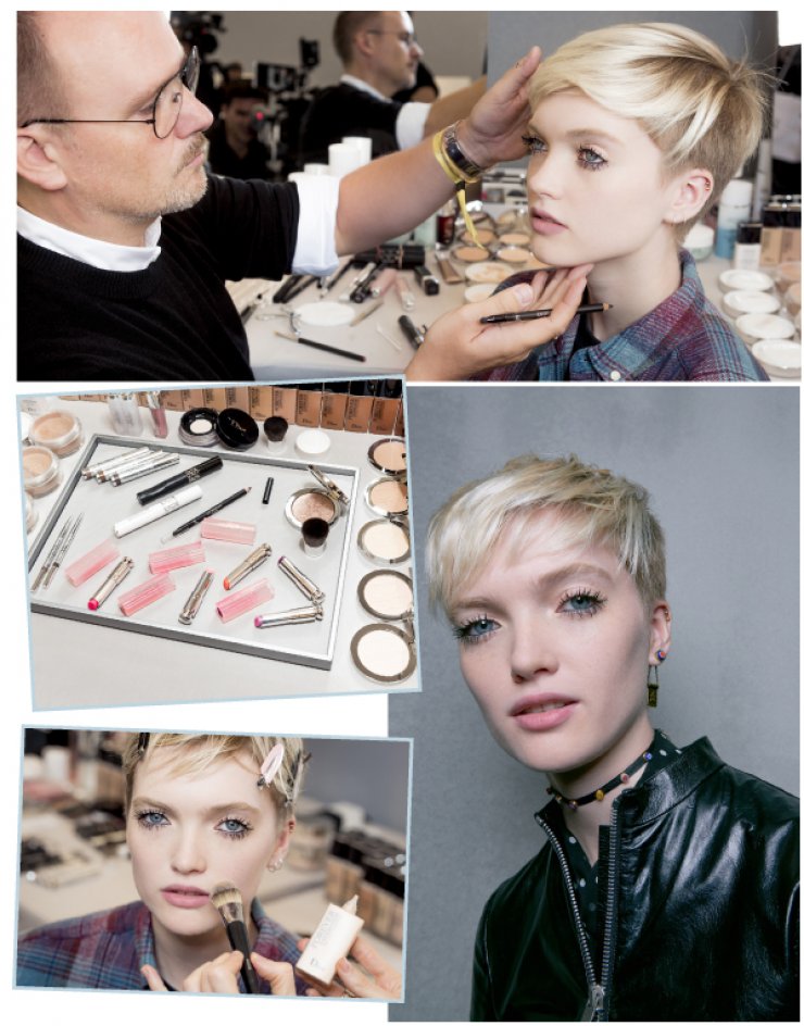 Ο οίκος Dior παρουσιάζει μακιγιάζ για την επίδειξη μόδας Ready-to-Wear