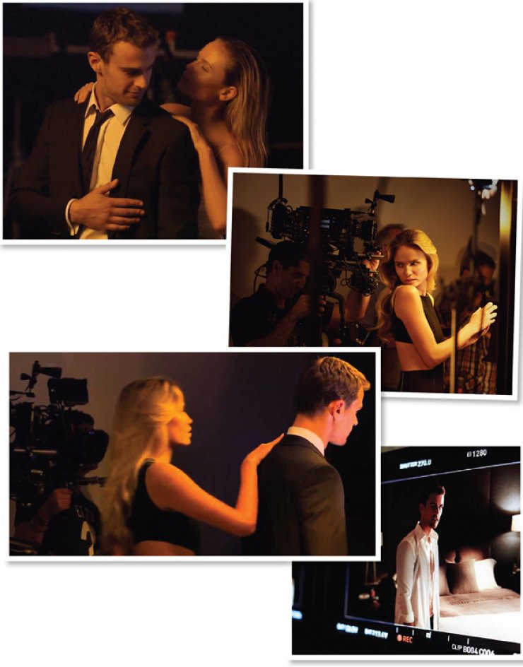 Ο Theo James στη καμπάνια του νέου αρώματος Boss The Scent