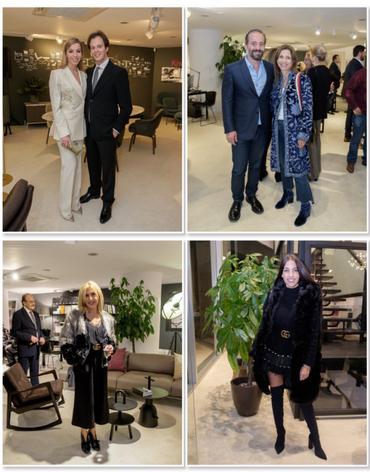 Στο showroom της εταιρείας Δελούδη με τον σχεδιαστή φωτιστικών, Μιχάλη Αναστασιάδη 