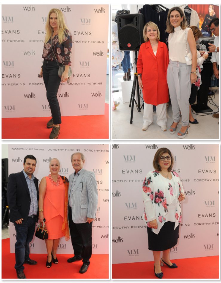 Στα εγκαίνια των καταστημάτων Dorothy Perikins, Wallis και Evans