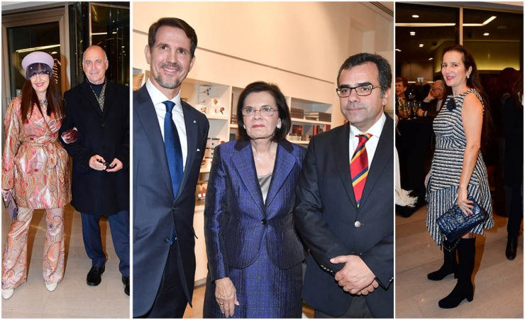 Ο Πρίγκιπας Παύλος στα εγκαίνια της έκθεσης "Ιστορίες Χρυσού" στη Λεβέντειο Πινακοθήκη