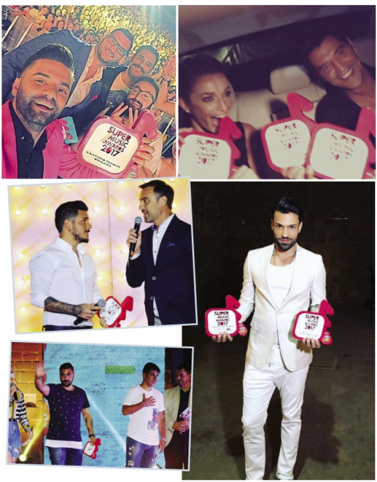 Τα βραβεία "Super Music Αwards 2017 with Pringles" μέσα από τα social media των καλλιτεχνών και των νικητών της βραδιάς