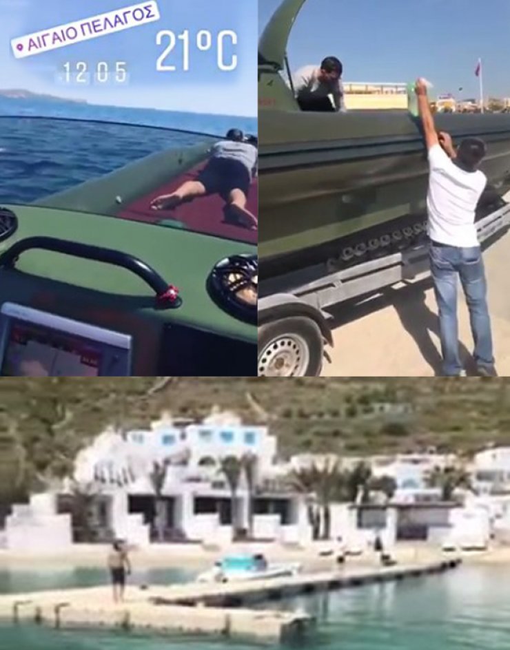 Στη Μύκονο με φουσκωτό σκάφος επώνυμοι Κύπριοι