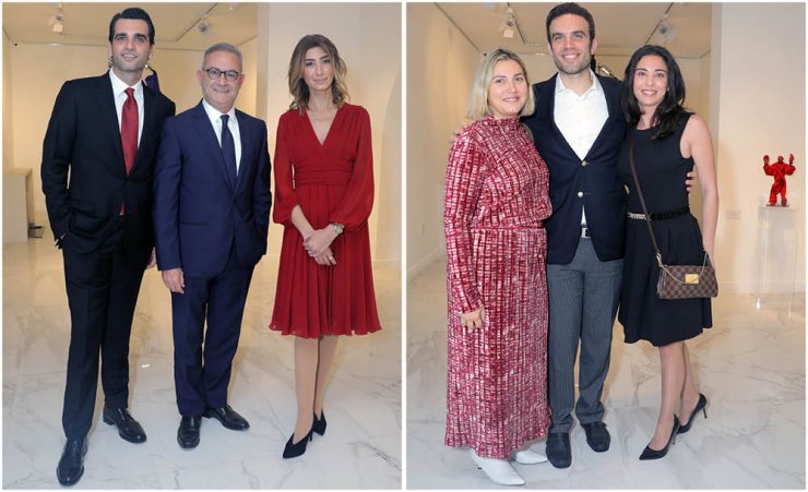 Στην Golden Gallery by Kapatays για τα εγκαίνια της έκθεσης του Γιώργου Λάππα