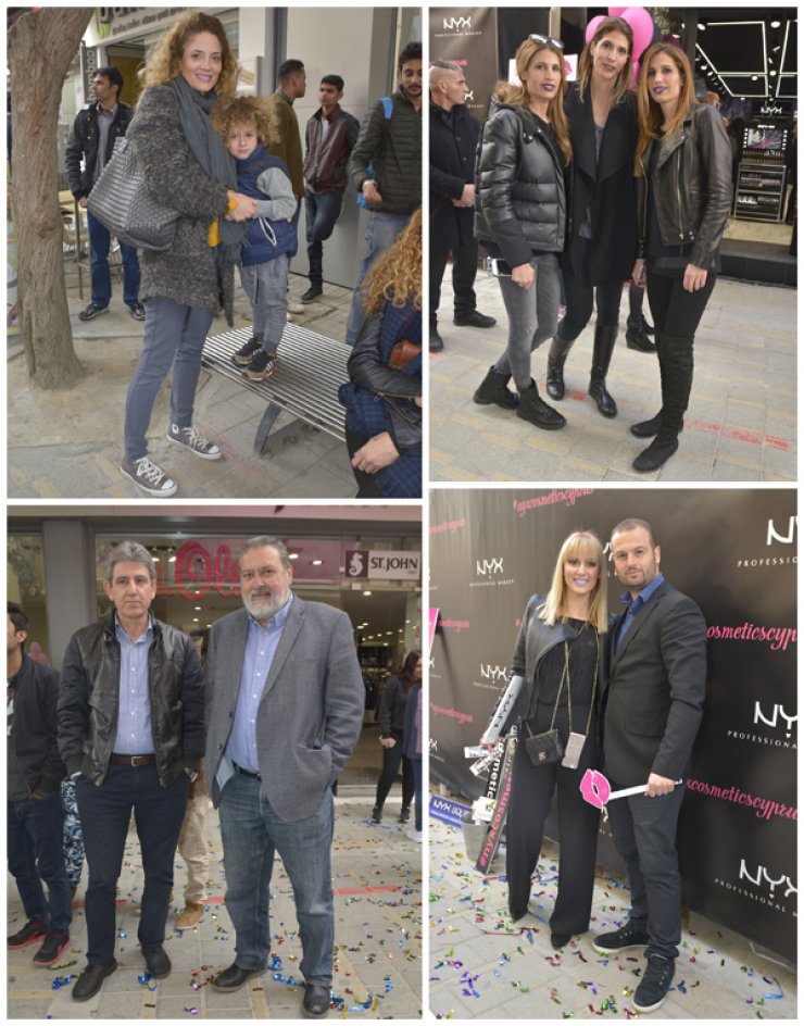 Στα εγκαίνια του καταστήματος NYX στη Λευκωσία