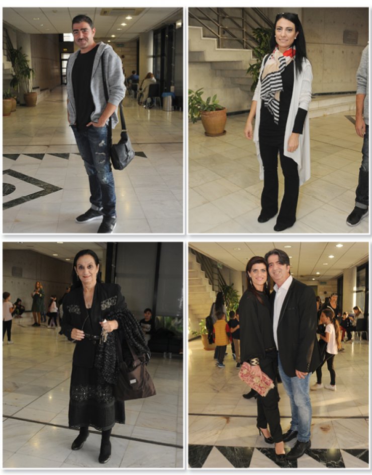 Στην πρεμιέρα της παράστασης "Ο Μάγκας και η Μαντάμ Διατροφή" 