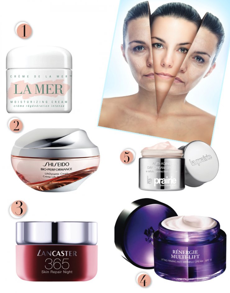 Top 5 αντιγηραντικές κρέμες προσώπου