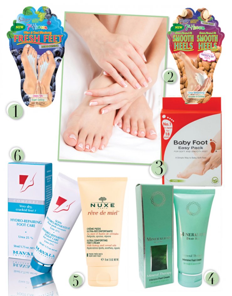 5+1 προϊόντα για περιποιημένα πόδια