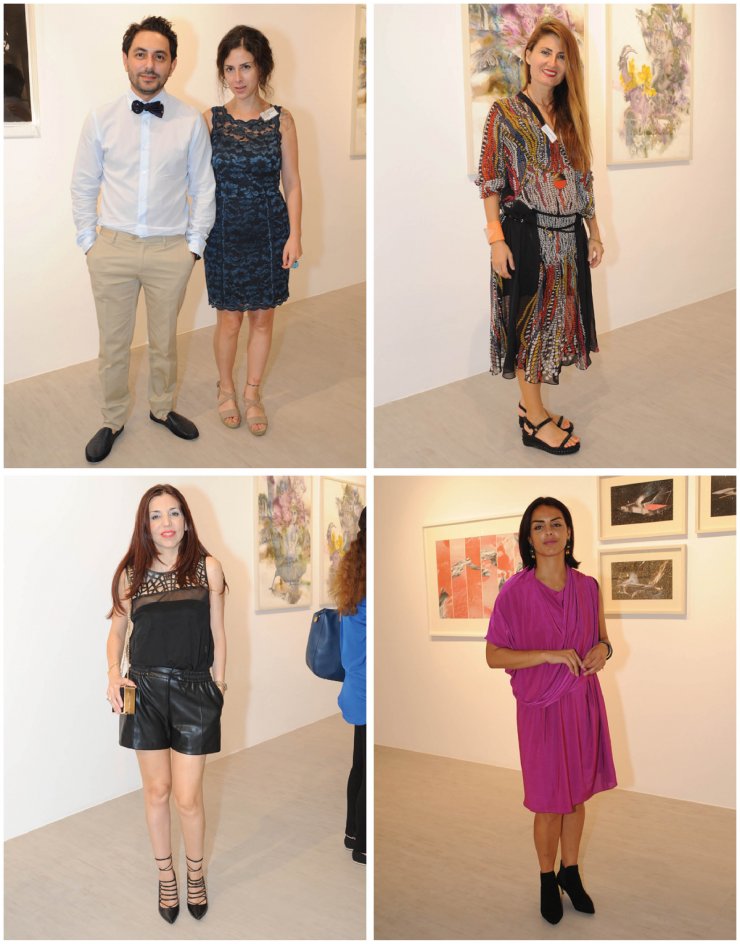 Στα εγκαίνια της έκθεσης "Unbound"