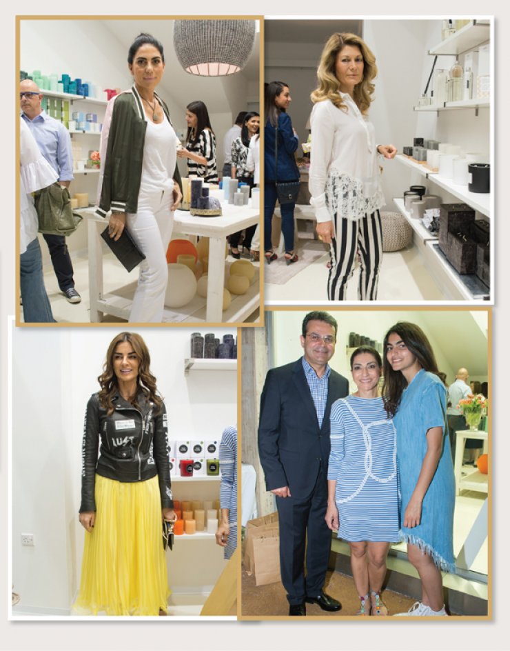 Στα εγκαίνια του καταστήματος Waks Candles