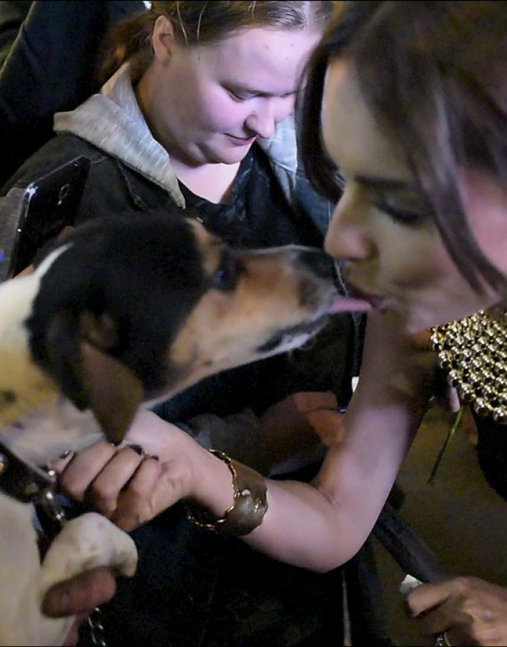 Ποιος είναι ο τυχερός που δέχτηκε τα φιλιά διάσημης τραγουδίστριας; [εικόνες]