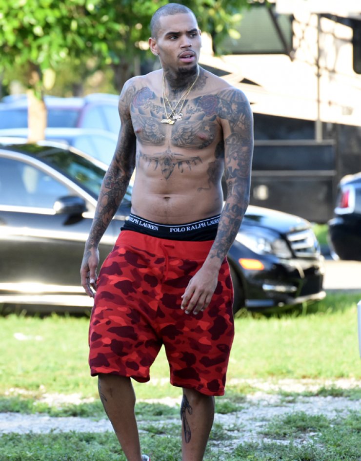 Ο γυμνός Chris Brown τα δίνει όλα [εικόνες]