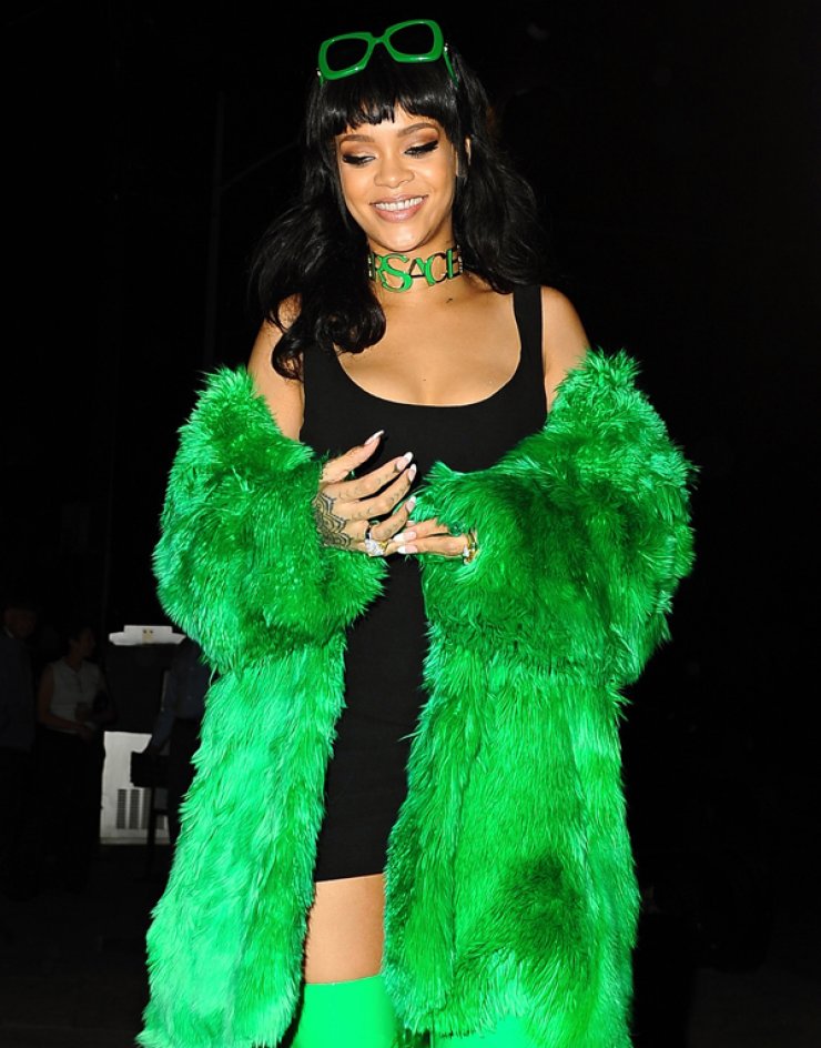 Η πράσινη...Rihanna [εικόνες]