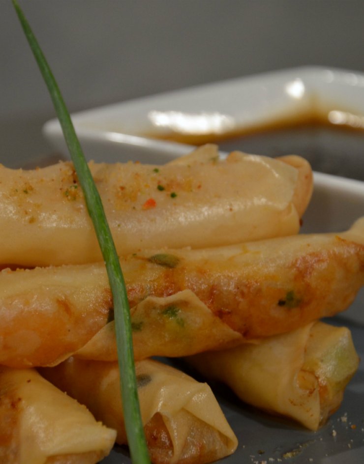 Ρολάκια με γαρίδες