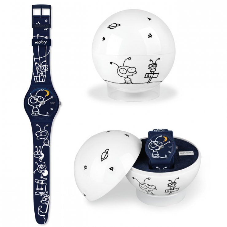 O Moby σχεδιάζει Swatch