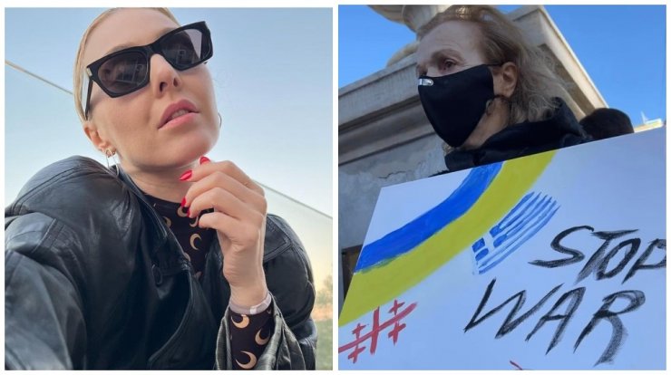 Τάμτα: Συγκλονίζει η μητέρα της που διαδηλώνει κατά του πολέμου στο Σύνταγμα [εικόνες]