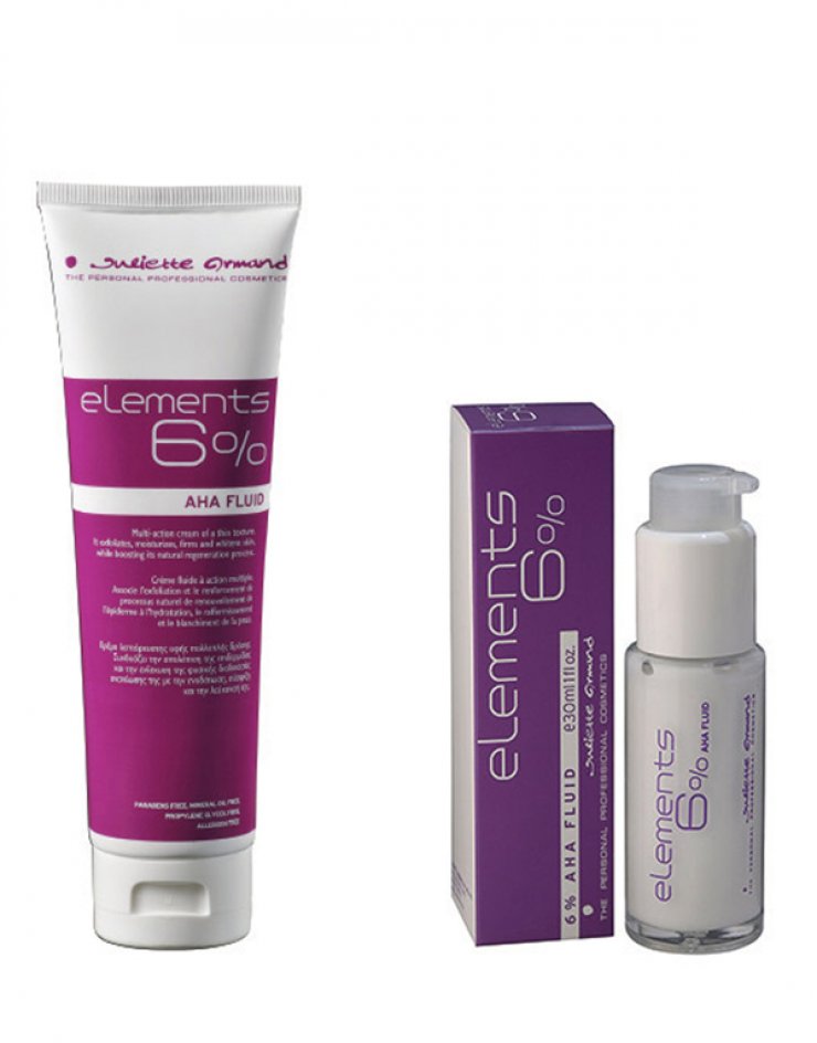 Elements 6% AHA Fluid: Κρέμα λεπτόρευστης υφής πολλαπλής δράσης