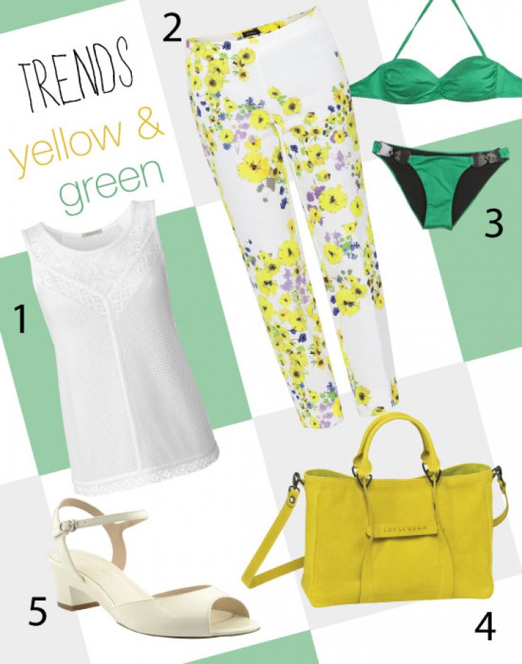 Fresh with yellow &green