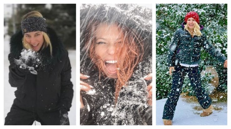 Επώνυμα πρόσωπα της ελληνικής showbiz μας παρουσιάζουν την χιονισμένη Αθήνα [εικόνες]