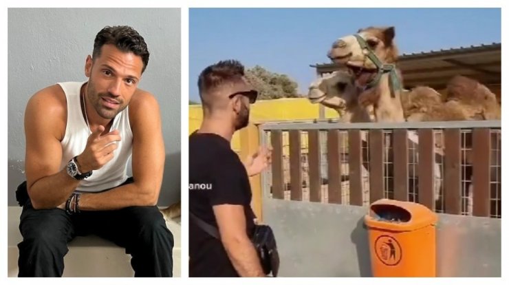 Κύπριος ερμηνεύει τραγούδι του Κωνσταντίνου Αργυρού σε καμήλες και αυτές "χορεύουν" [βίντεο]