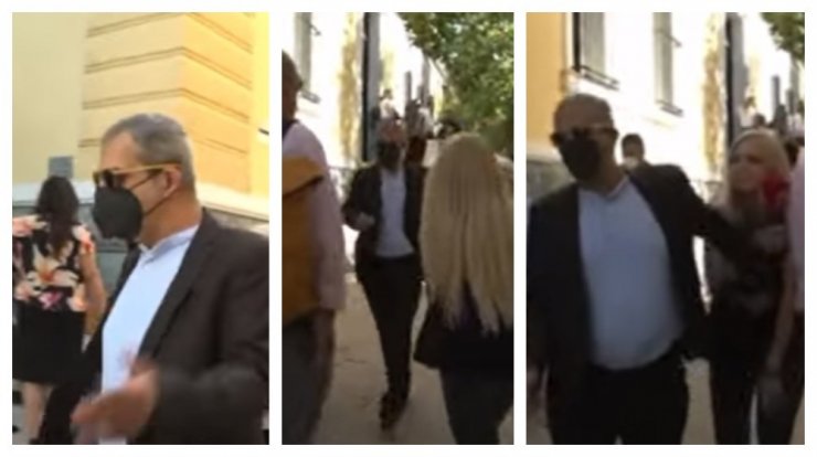 Θέμης Αδαμαντίδης: Η στιγμή που σπρώχνει δημοσιογράφο σε σύνδεση [βίντεο]