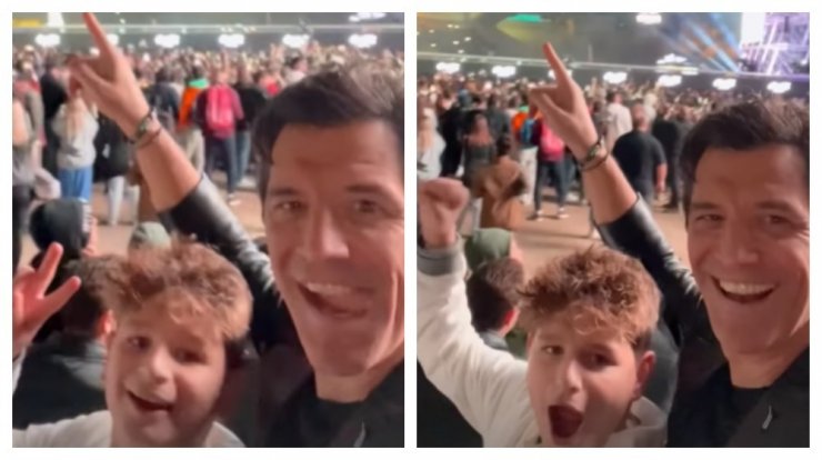 Σάκης Ρουβάς: Διασκέδασε με τον γιο του στη συναυλία του 50cent και Αργυρού [βίντεο]