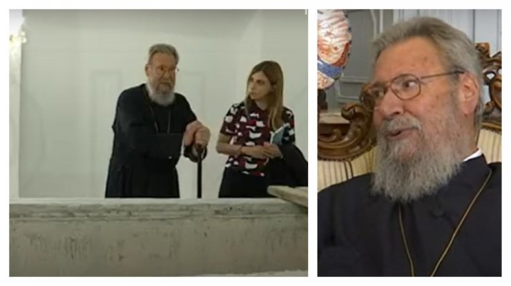 Όταν ο Αρχιεπίσκοπος Χρυσόστομος μας ξεναγούσε στον χώρο ταφής του [βίντεο]