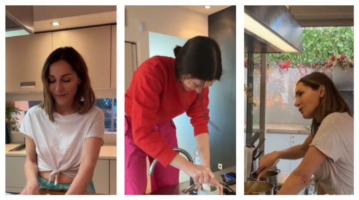 Δέσποινα Βανδή: Μπήκε στην κουζίνα με την κόρη της και έφτιαξε πασχαλινά τσουρέκια [βίντεο]