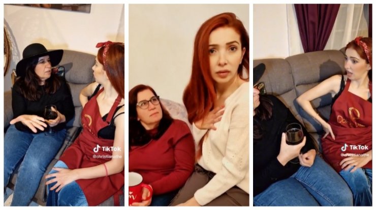 Πετύχαμε την Χριστιάνα Θεοδώρου σε επικά βίντεο τρολ στο tiktok με την πεθερά της [βίντεο]