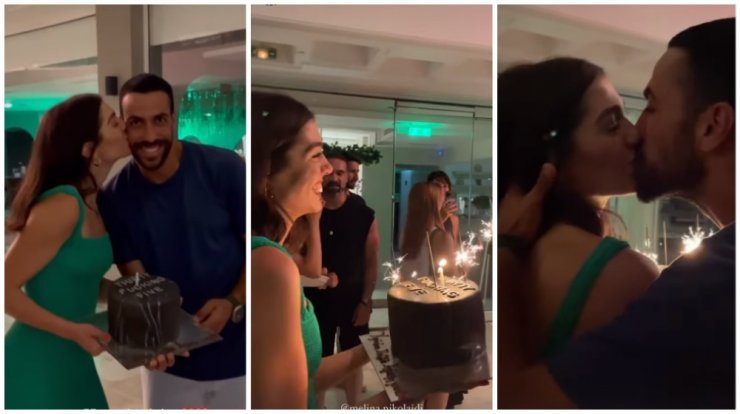 Μελίνα Νικολαΐδη: Το surprise party για τα γενέθλια του συντρόφου της και το τρυφερό τους φιλί [βίντεο]