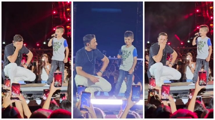 Νίκος Βέρτης: Συγκινήθηκε όταν ο βαφτιστήρας του ανέβηκε στη σκηνή μαζί του [βίντεο]