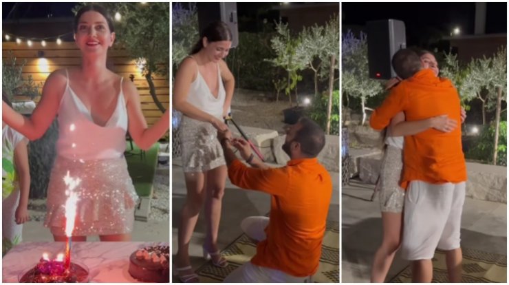 Χριστιάνα Μούζουρα: Η "πρόταση γάμου" που δέχθηκε στο πάρτι γενεθλίων της [εικόνα & βίντεο]