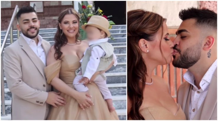 Λάουρα Νάργες - Χρήστος Σαντικάι: Βάφτισαν τον γιο τους [εικόνες]