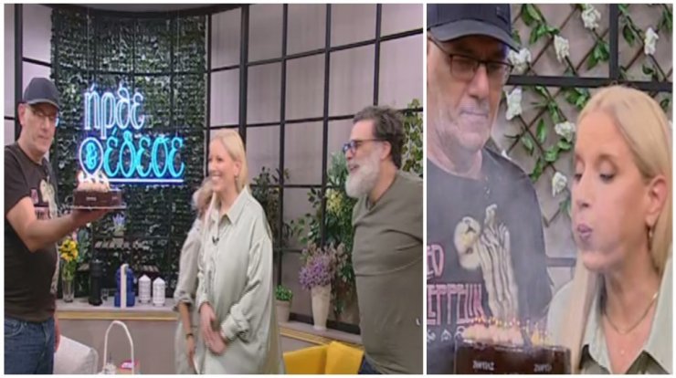 Μαριάννα Καυκαρίδου: Η τούρτα - έκπληξη για τα γενέθλιά της στο πλατό του "Ήρθε κι Έδεσε" [βίντεο]