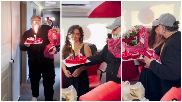 Γρηγόρης Αρναούτογλου: Η γλυκιά "έφοδος" στο στούντιο για τα γενέθλια της συντρόφου του [βίντεο]