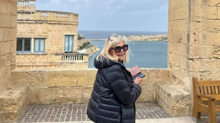 Ρούλα Γεωργιάδου: Στο γήπεδο για να παρακολουθήσει αγώνα του εγγονού της [εικόνα]