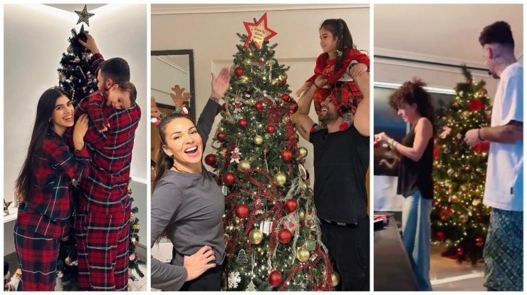 Επώνυμα πρόσωπα που στόλισαν τα χριστουγεννιάτικα δέντρα τους μέσα στο ΣΚ που μας πέρασε [εικόνες]