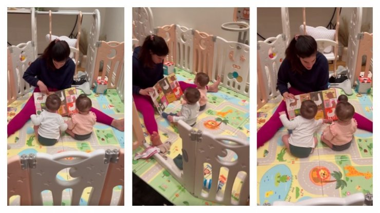 Χριστίνα Μπόμπα: Διαβάζει παραμύθι στις κορούλες της και είναι ότι πιο γλυκό έχουμε δει [βίντεο]