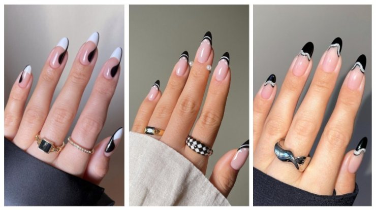 Black and white nails: Η πιο κομψή αντίθεση, στα νύχια σου