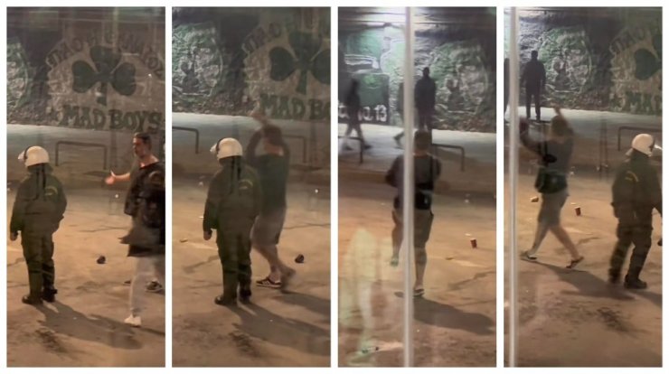 Βασίλης Μπισμπίκης: Σε επεισόδια μεταξύ οπαδών και αστυνομικών μετά από ποδοσφαιρικό αγώνα [βίντεο]