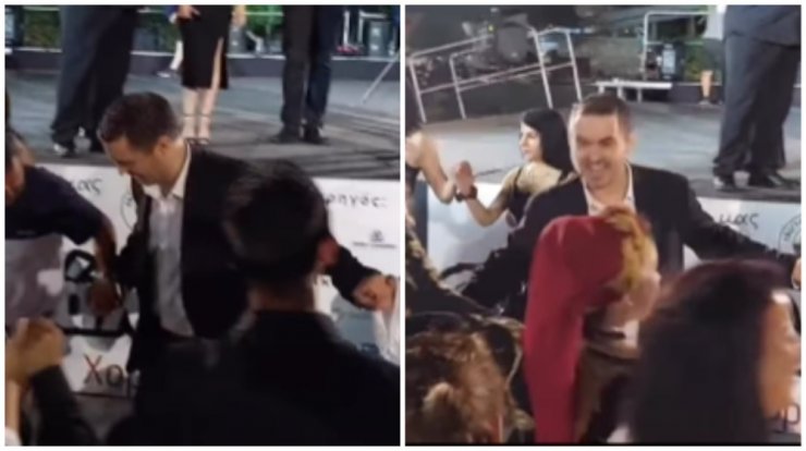 Μιχάλης Χατζηγιάννης: Το "έριξε" στους παραδοσιακούς χορούς στη Γεροσκήπου [βίντεο]