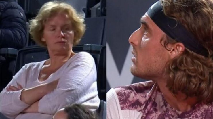 Τσιτσιπάς: Έξαλλος με τη μητέρα του- "Φύγε από το γήπεδο - Είσαι "μ@@@μένη;" [βίντεο]