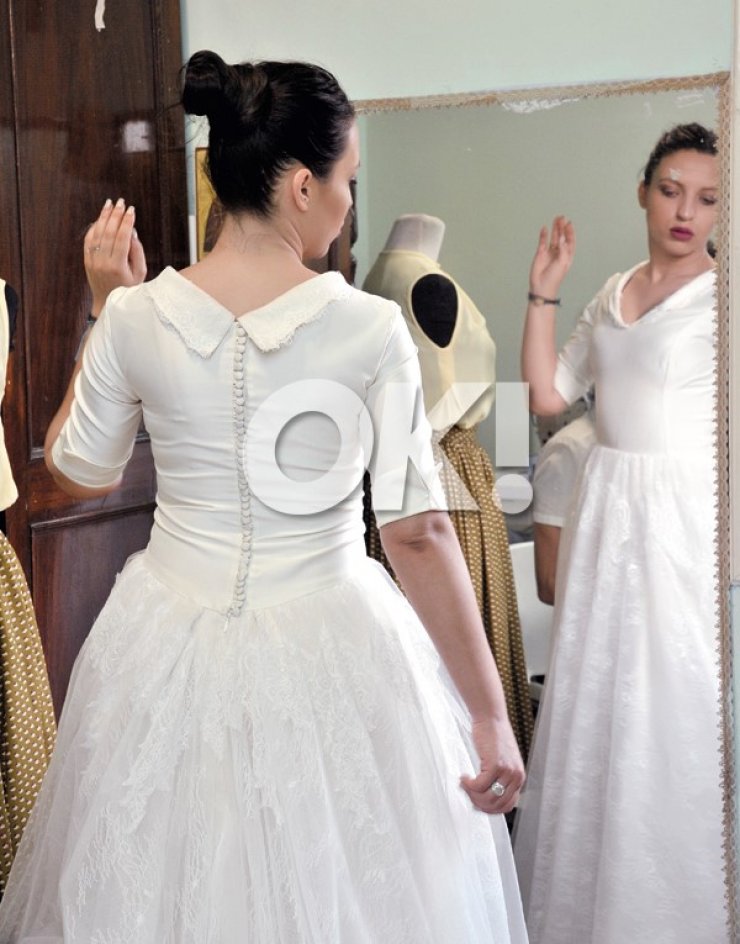 Η σύντροφος του Γιώργου Αναγιωτού έκανε πρόβα νυφικού λίγες ημέρες πριν το γάμο τους!